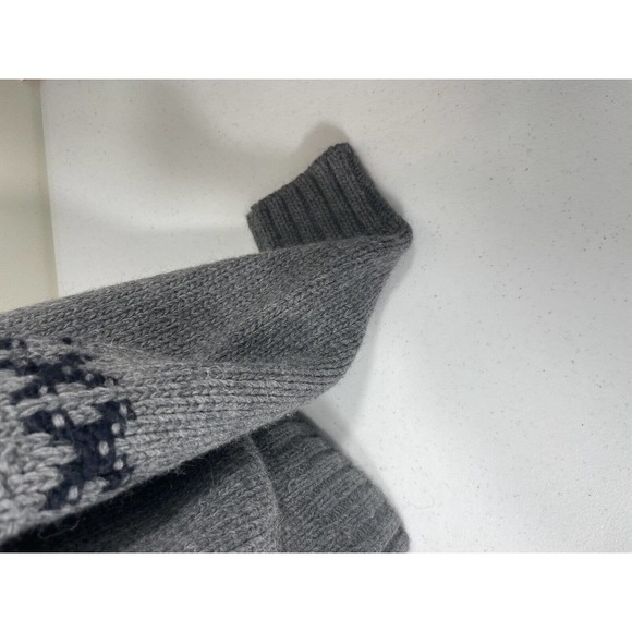 L’uomo Cowl Neck Sweater L Wool Blend Made in Italy Button Warm Winter Pullover - Picture 6 of 9